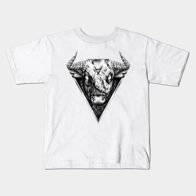 Veles Bull Kids T-Shirt by AStu